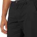 Amazon Essentials Men's Straight-Fit Wrinkle-Resistant Flat-Front Chino Pant (Black,38W 28L)
