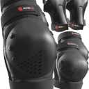 SKATEWIZ Skateboard Pads Protective Gear Set for Kids and Adults - Smash - Roller Skate Pads, 6pc with Wrist Guards - Skating Protective Gear - Roller Derby (Black)