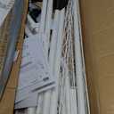 ULIFHOME U16 Upgraded Washer Dryer Stacking Rack for Narrow Laundry Room and Bathroom, Metal Over Washer and Dryer Storage Shelves for Saving Space, 29.5" W x 23.6" D x 53.1" H, White