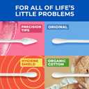 Q-tips Cotton Swabs Organic Swab Ultimate Home and Beauty Tool Made from Organic Cotton, 400 Count (4 Pack) 1600 total swabs