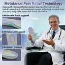 Metatarsal Arch Support Insoles for Men & Women - Comfortable Ball of Foot Pain & Neuroma Pain Relief - Full Size Orthotic Gel Inserts & Air Cushion - No Trimming Needed, Size 9 Men/11 Women