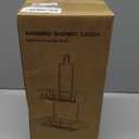 Shower Caddy Hanging Bathroom Organizer: Rustproof Shelf for Inside Shower - No Drilling Racks Over Showerhead - Bath Shelves for Shampoo Soap (Black)