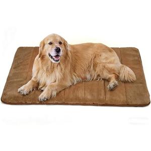 ZAKAPAWS Dog Crate Pad for X Large Dog - 41x27 Memory Foam Dog Bed, Washable & Anti-Slip Dog Bed Mat, Ultra Soft Kennel Pad for Dogs Cozy Sleeping Mat, Khaki