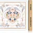 Deyimmei Neoprene Mahjong Mat for Table 31.5"x31.5" - Non-Slip, Noise Reduction Cover with Storage Pockets, American Rules & Crease-Free Rolled Shipping (Peach Blossom)