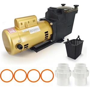W3SP2615X20 Pool Pump Motor 2HP Replacement for Hayward SP2615X20 | Single Speed Super Pool Pump 115V/230V for Inground Pool & Spa, 2" Inlet & Outlet