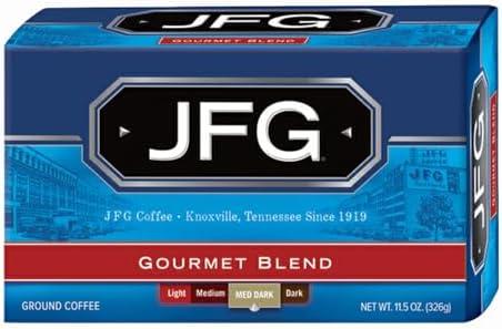JFG Gourmet Blend Medium-Dark Roast Ground Coffee, 11.5oz Bag
