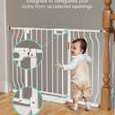 Mom's Choice GROWNSY Baby Gate, 30.5"-53" Auto-Close Dog Gate for Stairs & Doorways, Pressure-Mounted Easy Install Baby Gate - No Drill, Walk Through, Safe & Durable