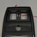 Adhesivo para cubierta de marco de CA de fila trasera de automvil, estilo de carbono, ABS, se adapta a BMW F30 F31 F34 3GT F32 F36 Accesorios  F33 convertible no apto