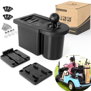 10L0L Golf Cart Ball Washer and Club Cleaner Kit, Detachable Golf Club Head and Ball Washer Golf Cleaner for EZGO Club Car Yamaha