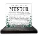 Mentor Gifts for Women, Mentor Appreciation Gifts, Mentor Thank You Gift, Mentor Teacher Gifts, Mentor Retirement Christmas Birthday Gifts for Women, Men, Mentor Plaque Decorative Signs GXX17