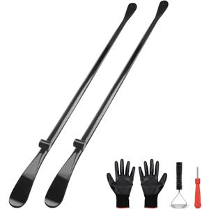 2PCS Tire Mount and Demount Iron, 38 in x 4/5 in Tire Changing Removal Tool for Tubeless Tires,Auto or Truck Maintenance Tire Bar, Manual Tire Changer Replace Tools