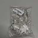 Handmade Rhinestones lace Trim Patches handsewing Beads Applique for Dress DIY Accessories (Silver)