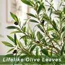 7ft Olive Trees Artificial Indoor, Tall Faux Olive Tree with Realistic Leaves and Lifelike Olives Fruits, Large Fake Silk Plant for Living Room Office Bedroom Balcony Home Decor