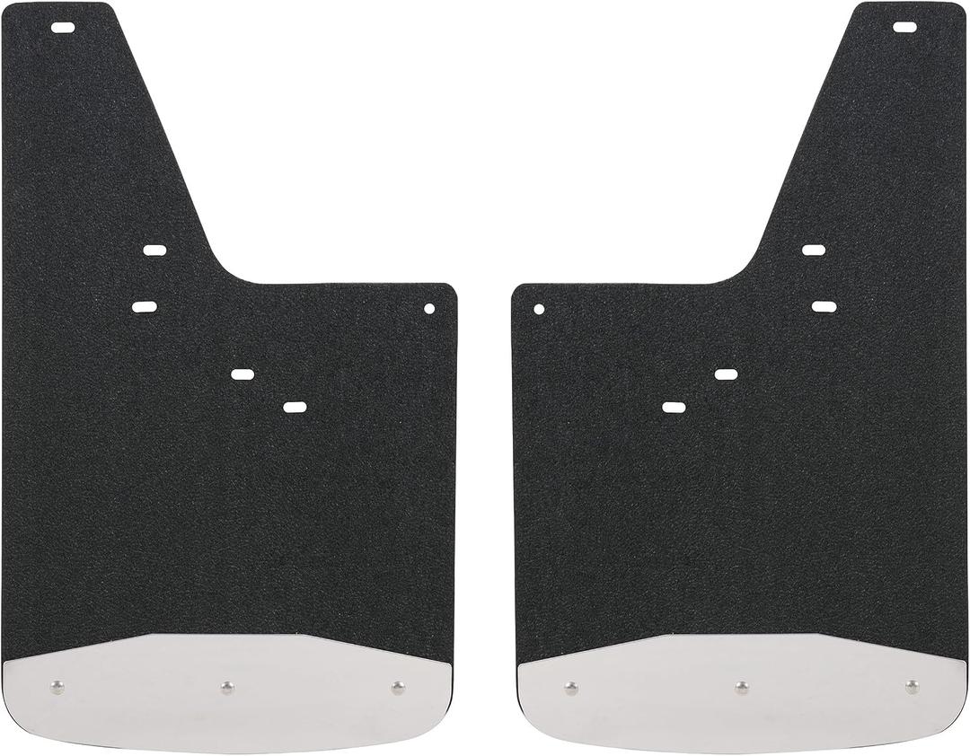 LUVERNE 251440 Front or Rear 12-Inch x 20-Inch Textured Rubber Mud Guards, Select Chevrolet Silverado, GMC Sierra 1500, 2500, 3500 HD, Black