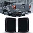 Kiwi Master Smoked LED Tail Lights for 2020-2026 Jeep Gladiator JT Accessories, Black Housing Smoke Lens Taillights, Brake/Reverse/Turn Signal Light, Pair (Model 1)