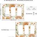 Colorful Paisley Pattern 3 Gang Rocker Light Switch Cover Triple Decora Wall Plate Decorative Switchplate Electrical GFCI Outlet Covers Faceplate for Kitchen Bathroom Farmhouse Home Decor