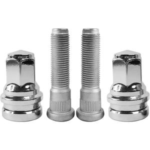 M14x1.5 Chrome Wheel Lug Stud Nut Set HCPZ1012A HCPZ1012B Compatible with 2003-2023 Ford F250 F350 F450 F550 Super Duty Excursion F-53 (4PCS)