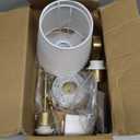 Depuley Battery Operated Wall Sconce: Set of 2 Wireless Wall Lights with 10000mAh Dimmable Bulbs and Remote for Bedroom - Rechargeable 15 Colors Gold Wall Lamp for Living Room Hallway