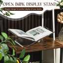 Large Acrylic Book Stands 11" x 7" x 5.6" Thicken Book Holder for Display Reading Open Coffee Table Stand for Cookbooks, Bible, Quran, Art, Magazines (Clear)