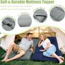 Tuphen Cot Mattress Pad-Cot Pads for Camping, Cot Mattress Topper, Camping Mattress Sleeping Pad 75"x30" Soft Lightweight Quilted Pads for Camp Cot/RV Bunk/Narrow Twin Beds