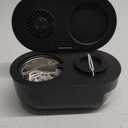 Ultrasonic Retainer Cleaner with Cleaning, Pumping, and Air-Drying Functions, 45kHz Retainer Cleaner Machine, 200ml Denture Cleaner for Dentures, Mouth Guards, Braces, Toothbrush Heads, Jewelry (Black)