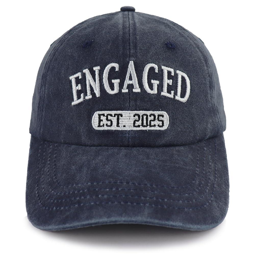 Bqenqhosd Navy 2025 Wedding Planner Engaged Hat, Engagement Gifts for Couples, Bridal Shower Gifts for Bride to Be, Newly Engaged Baseball Cap for Valentine's Day