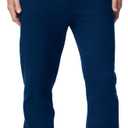 Gildan Adult Fleece Elastic Bottom Sweatpants with Pockets, Style G18100 (Medium, Navy)