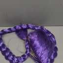 incohair Purple Braid Wig for Girls, Long Purple Cosplay Wig for Halloween Costume Party