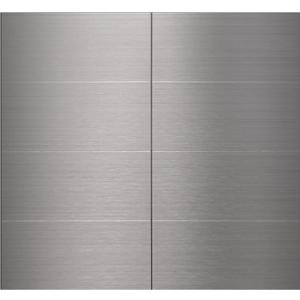 80-Pack 3"x6" Brushed Silver Aluminum Peel and Stick Tile Backsplash Panels (Brushed Aluminum)