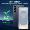 Designed for Samsung Galaxy S25 Plus Case Waterproof,Built-in Screen & Lens Protector,Full Heavy Duty Protective Phone Case,12FT Drop Shockproof Protection for Galaxy S25 Plus 6.7,Black