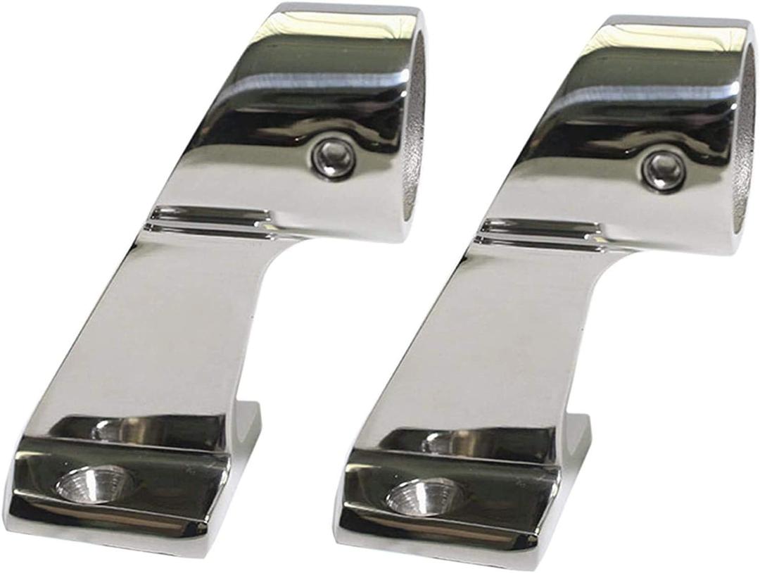 NRC&XRC Marine Boat Yacht Heavy Dudy 316 SS High Leg Hand Rail 60 Degree Center Stanchion for Pipe 7/8 Inch (22mm) or1(25mm)