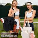 Women's Pickleball Bag with Ball Bag, Waterproof Pickle Ball Bag Tote Shoulder Bag