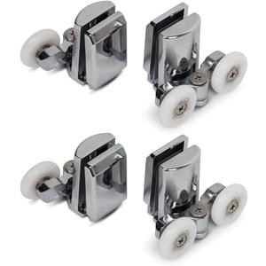 Stainless Steel Shower Door Wheels 23mm Shower Door Rollers (2top +2bottom)