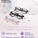 Hubeye 3 Packs Reading Glasses for Women Blue Light Blocking Reader, Anti UV Readers for Women Computer EyeglassesBlack+Zebra+Purple+0.0