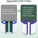 Combi 360Glass HEPA+Activated Carbon Filter For Dyson HP1 TP09 TP07 TP06 TP04 TP10 TP7A HP04 HP06 HP07 HP09 HP10 HP4A HP7A PH01 PH02 PH03 PH04 PH3A DP04 PC1 Air Purifier, #965432-01