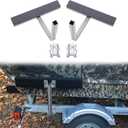 JY PERFORMANCE 24 IN/57 in Boat Trailer Guides Bunk Carpeted, Adjustable Boat Guide-on Hot Dip Galvanized Finish for Ski Boat, Fishing Boat, Sailboat, Kayak, Canoe