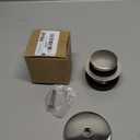 Westbrass Tip-Toe Coarse Thread Tub Trim Set with 1-Hole Overflow Faceplate, Satin Nickel, R93-07