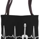 Guitar Player Gift - Guitarist Music Lesson Book Tote Bag (16 inches)
