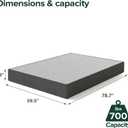 Zinus 9 Inch Queen WonderBox(TM) Smart Box Spring, Quick Assembly Mattress Foundation, Durable Metal Frame, Grey