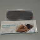 Cooling Eye Mask for Dark Circles Puffiness - Fsa Eligible Items Hsa, Cold Compress for Puffy Eyes Migraines Headache Sleeping After Surgery, Gentle Weighted Travel Essentials Gel Ice Pack (Black)