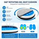 Swivel Seat Cushion for Easy Car Transfer, Gel Rotating Seat for Elderly