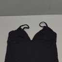 SUUKSESS Women Sexy Deep V Neck Sleeveless Fitted Basic Tops Y2K Tank Top Cami, M