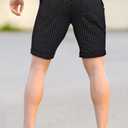 GINGTTO Mens Shorts 9" Inseam Slim Fit Stretch Casual Chino Short Pants (Green)