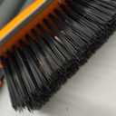Deck Brush with Long Handle, Stiff Bristle Floor Scrub Broom, 55'' Outdoor Scrubber Remove Dirt, Leaves, Snow on Carpet, Patios, Garage, Concrete