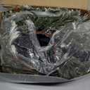 27'' Artificial Pampas Grass Wreath, UV Resistant Faux Pampas Wreath for Front Door, Porch, and Wall, Fluffy Boho Farmhouse Decor for All Seasons (Green)