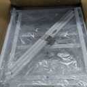 Giwil Vegetable Fruit Basket for Kitchen Pantry Organizers Storage, 4-Tier Utility Rolling Cart on Wheels with Wood Top and Drawer Wire Baskets for Onions Potatoes Snacks, White