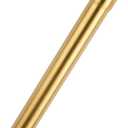 Brass Slip Joint Extension Tube 1-1/4 OD x 12 with Nut and Rubber Washer, P Trap Extension Tube, Sink Drain Tailpiece Tube Extension, Brushed Brass Gold
