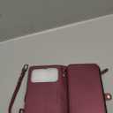 Defencase for iPhone 17 Pro Max Case Wallet with RFID Blocking Card Holder for Women and Men, Fashion PU Leather Magnetic Snap Flip Zipper Strap Wallet Phone Case for iPhone 17 Pro Max 6.9", Wine Red