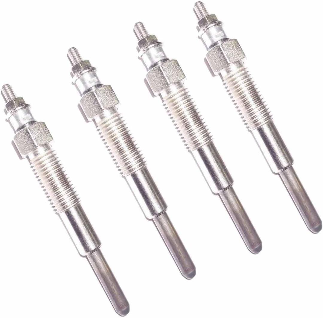 4PACK Glow Plug Kit Diesel Engine Compatible with Ford New Holland LS170 L175 LX465 LX485 L465 L565 1100 1110 1120 1215 Replaces SBA185366092 SBA185366040
