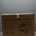 XXXL Stainless Steel Litter Box with Lid for Big Cats & Multi-Cat Homes